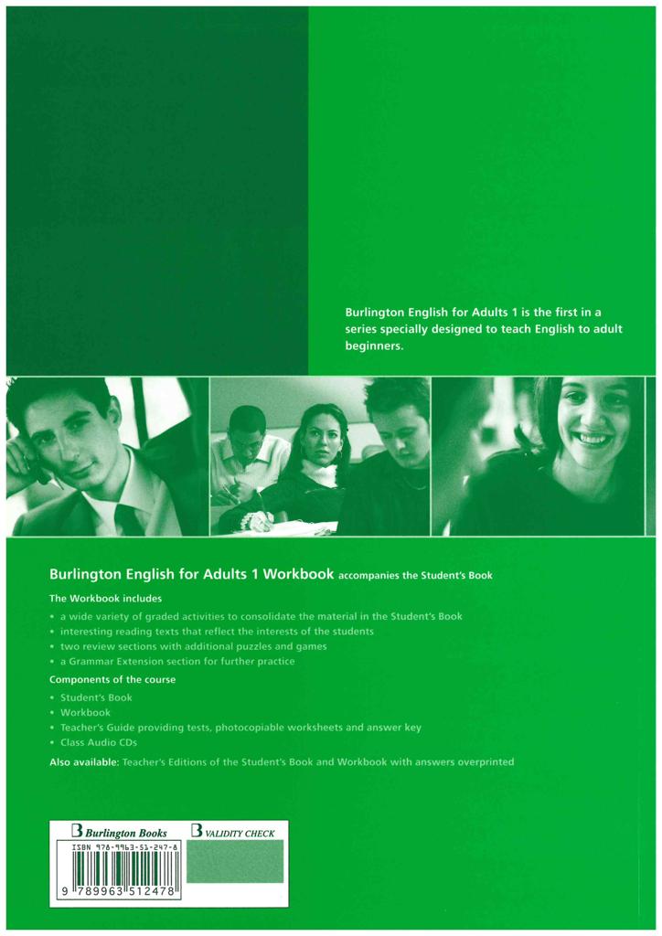 BURLINGTON ENGLISH FOR ADULTS 1 WORKBOOK 2