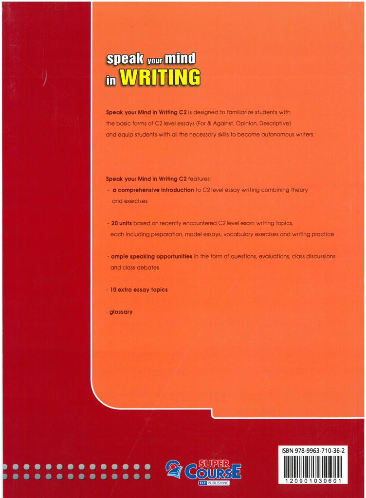 SPEAK YOUR MIND IN WRITING C2  (MSU & LRN) 2