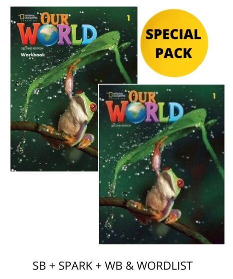 OUR WORLD 1 SPECIAL PACK FOR GREECE (SB + SPARK + WB & WORDLIST) BRIT. ED 2ND ED 1