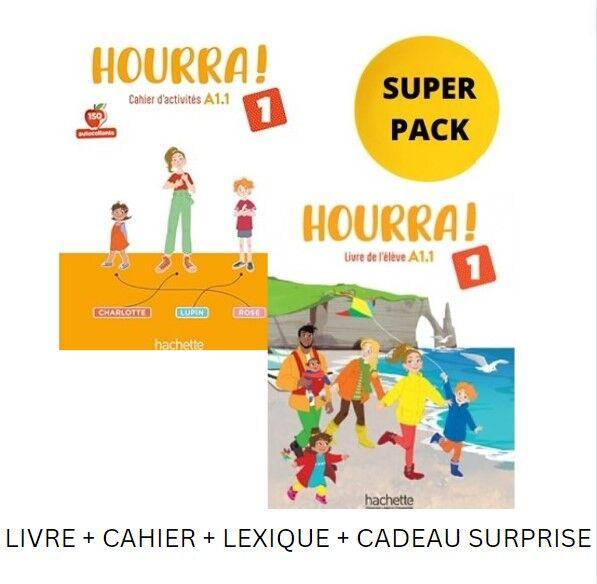 HOURRA! 1 SUPER PACK (LIVRE + CAHIER + LEXIQUE + CADEAU SURPRISE) 1