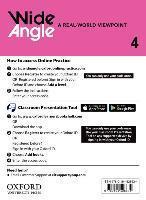 WIDE ANGLE 4 TEACHER'S ACCESS CARD