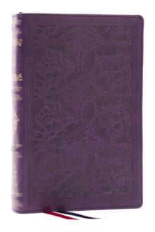 RSV PERSONAL SIZE BIBLE WITH CROSS REFERENCES, PURPLE LEATHERSOFT, THUMB INDEXED, (SOVEREIGN COLLECTION)