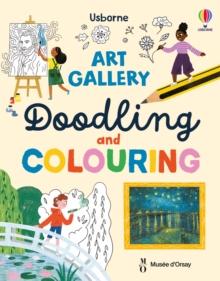 ART GALLERY DOODLING AND COLOURING