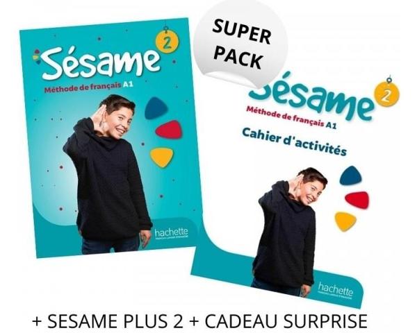 SESAME 2 SUPER PACK (LIVRE DE L'ELEVE + CAHIER D'ACTIVITES + LEXIQUE + CADEAU SURPRISE)