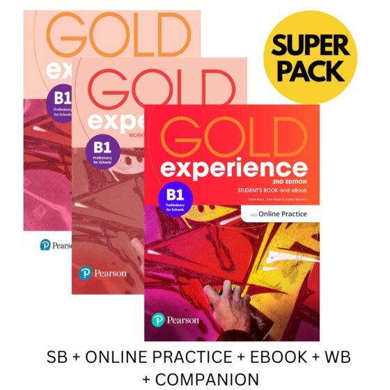 GOLD EXPERIENCE B1 SUPER PACK (STUDENT'S BOOK + ONLINE PRACTICE + EBOOK + WORKBOOK + COMPANION) 2ND ED