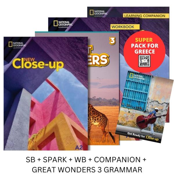 NEW CLOSE-UP A2 SUPER PACK AP (STUDENT'S BOOK + SPARK + WORKBOOK + COMPANION + GREAT WONDERS 3 GRAMMAR)
