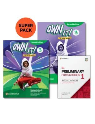 OWN IT! 3 SUPER PACK 2 (STUDENT'S BOOK + WORKBOOK + PRELIMINARY FOR SCHOOLS 1 + WORDLIST)