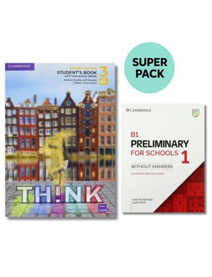 THINK 3 SUPER PACK 2 (STUDENT'S BOOK + PRELIMINARY FOR SCHOOLS 1 + WORDLIST) 2ND EDITION
